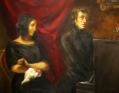Portrait of Frédéric Chopin and George Sand Eugene Delacroix